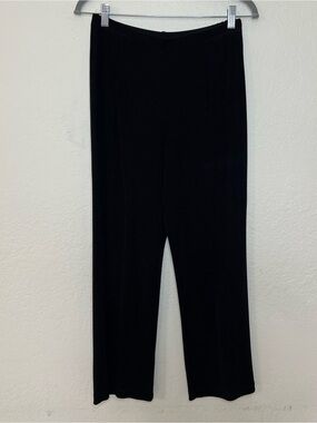 Chico's Travelers Size 1S Short Med. 8/10 Black Pants Women’s Slinky 26” Inseam